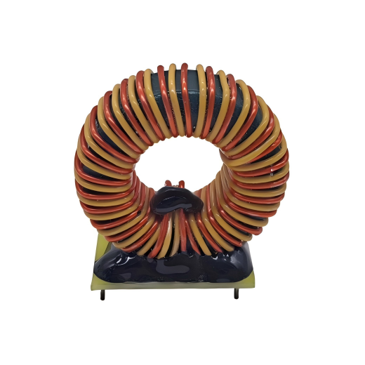Common mode dual wire turns inductor with PCB mounting base